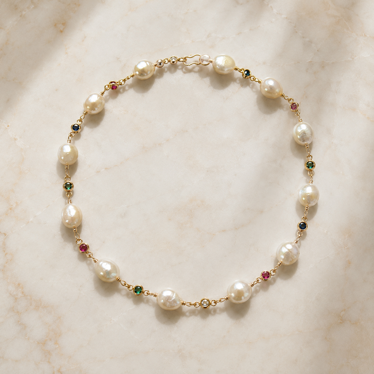Base · Cadena Perlas Multicolor