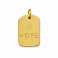 Charm Placa Hope - De la Paz