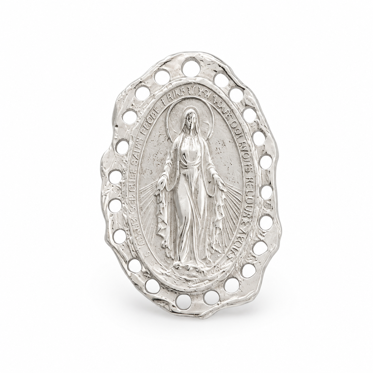 Charm Medalla Milagrosa Plata - De la Paz