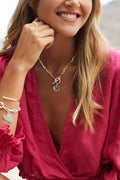 Collar Rosa de los vientos Silver